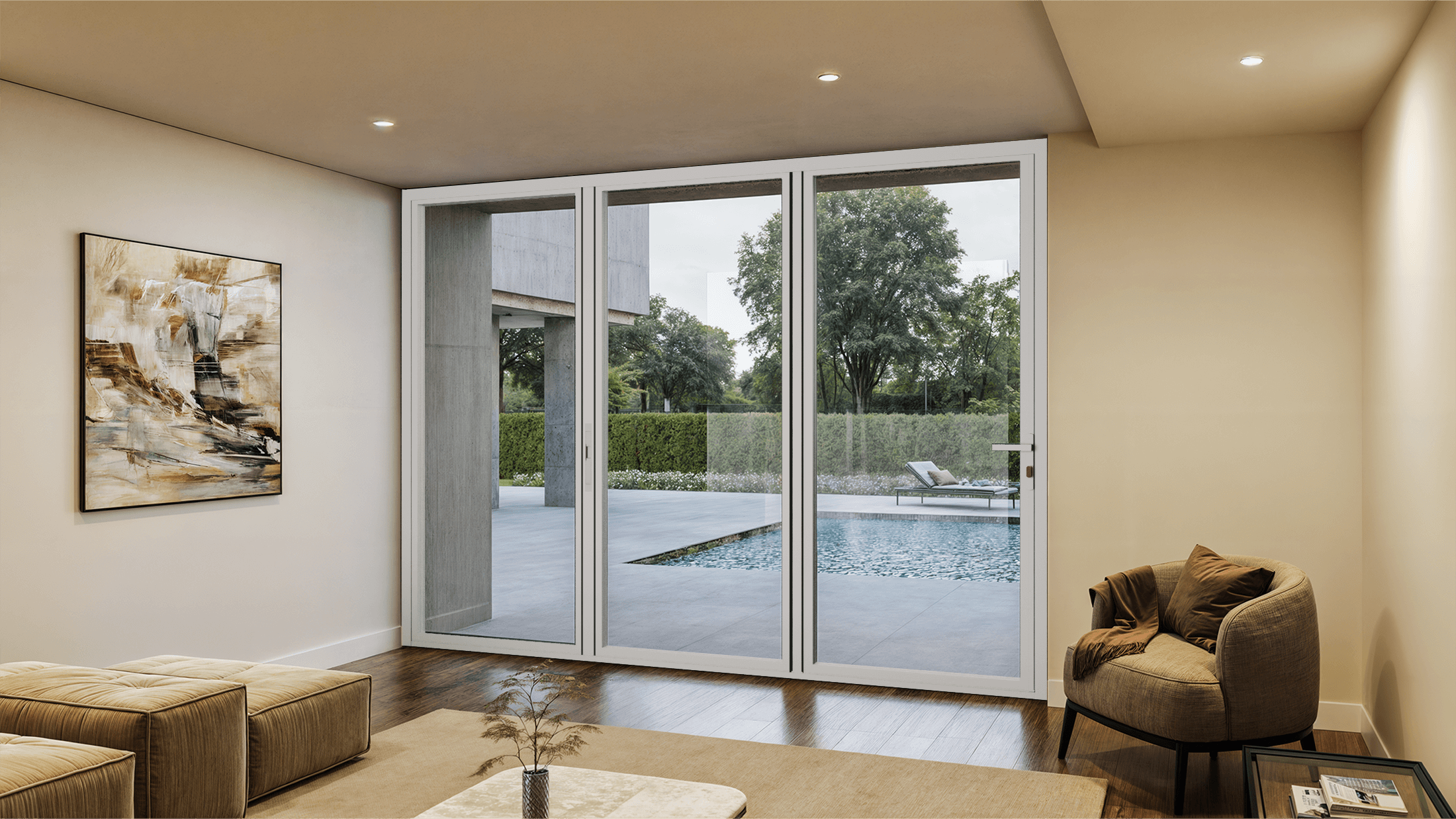 TEZA (Hurricane Rated) Aluminum Bi-Fold Door with PVB Laminate Glass - Image 17