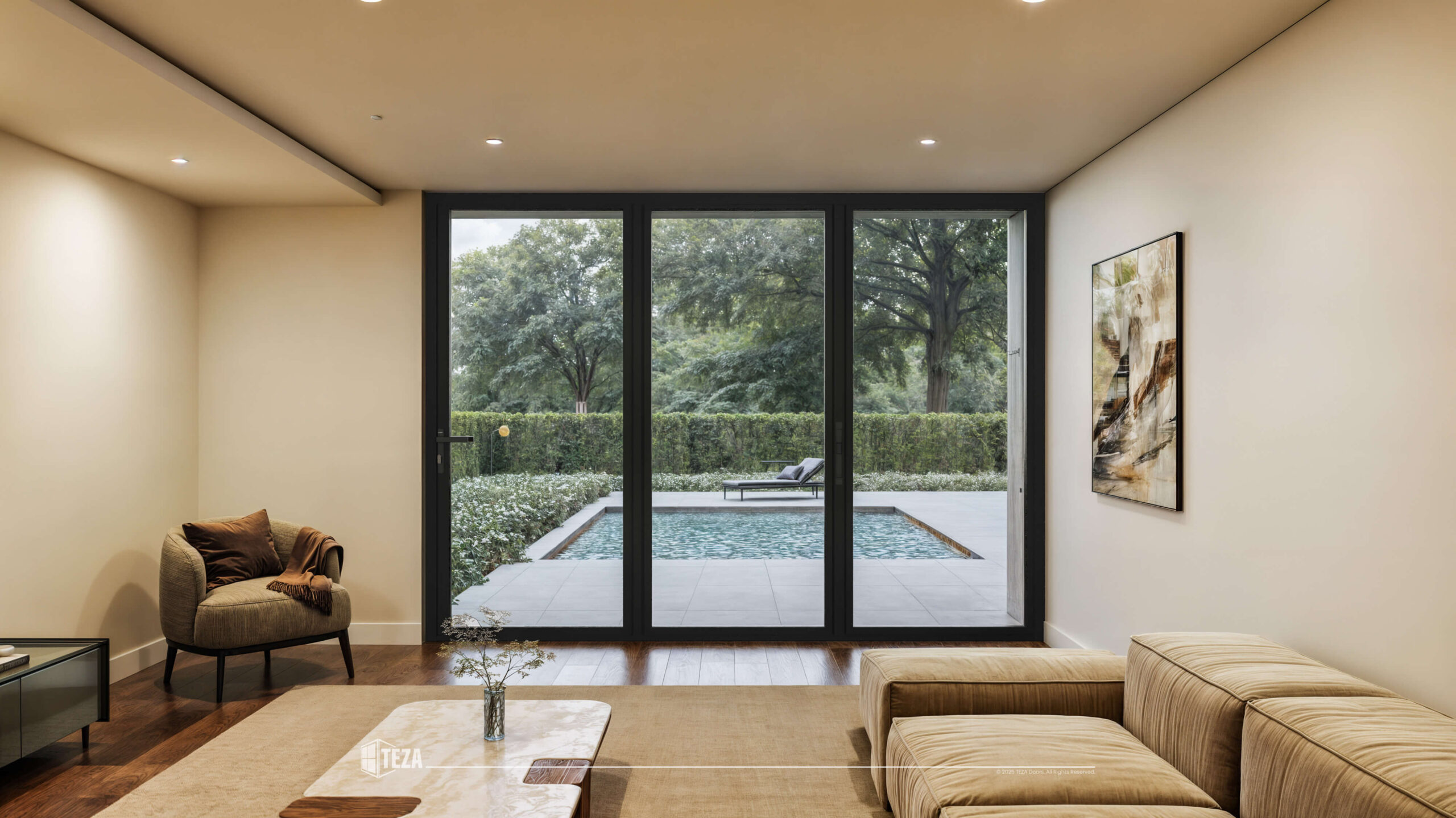 TEZA (Hurricane Rated) Aluminum Bi-Fold Door with PVB Laminate Glass - Image 20