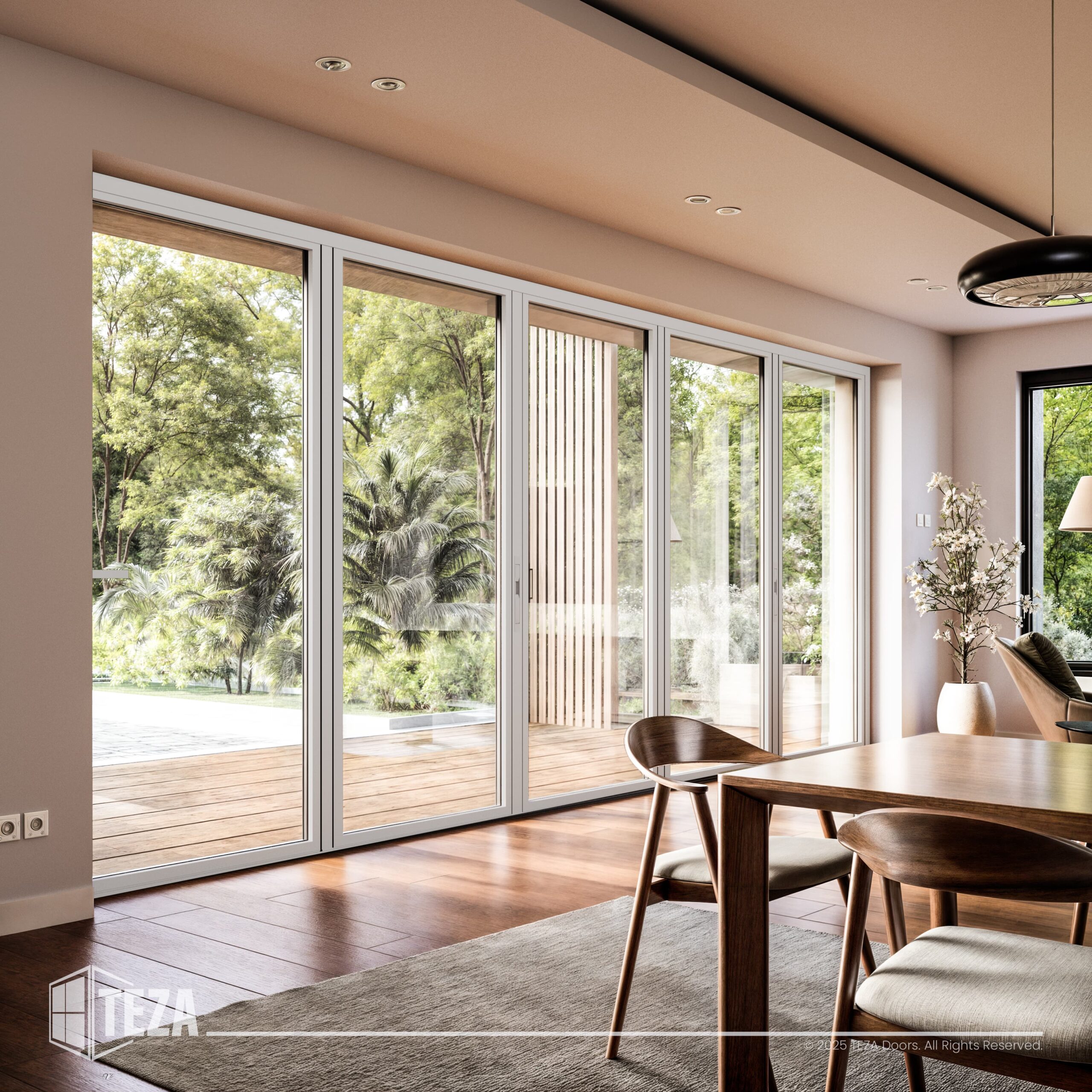 TEZA (Hurricane Rated) Aluminum Bi-Fold Door with PVB Laminate Glass - Image 33