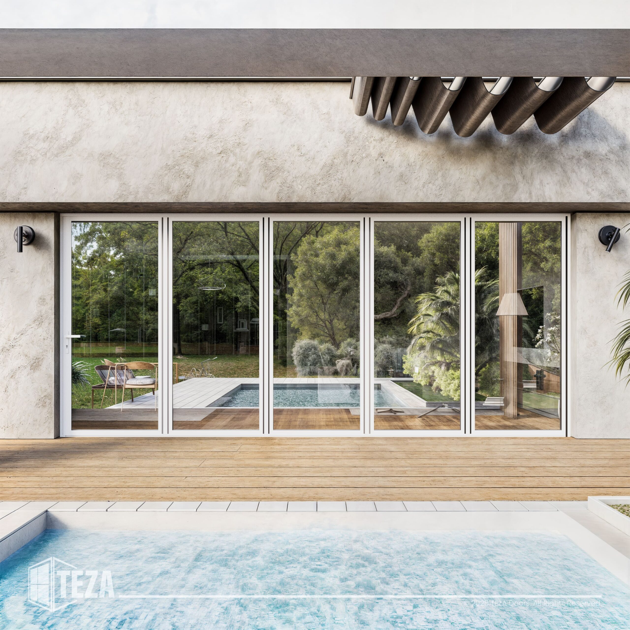 TEZA (Hurricane Rated) Aluminum Bi-Fold Door with PVB Laminate Glass - Image 30