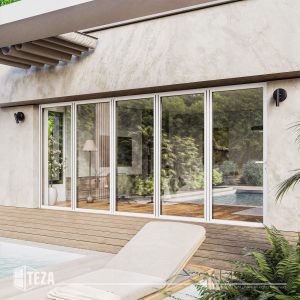 TEZA (Hurricane Rated) Aluminum Bi-Fold Door with PVB Laminate Glass - Image 27