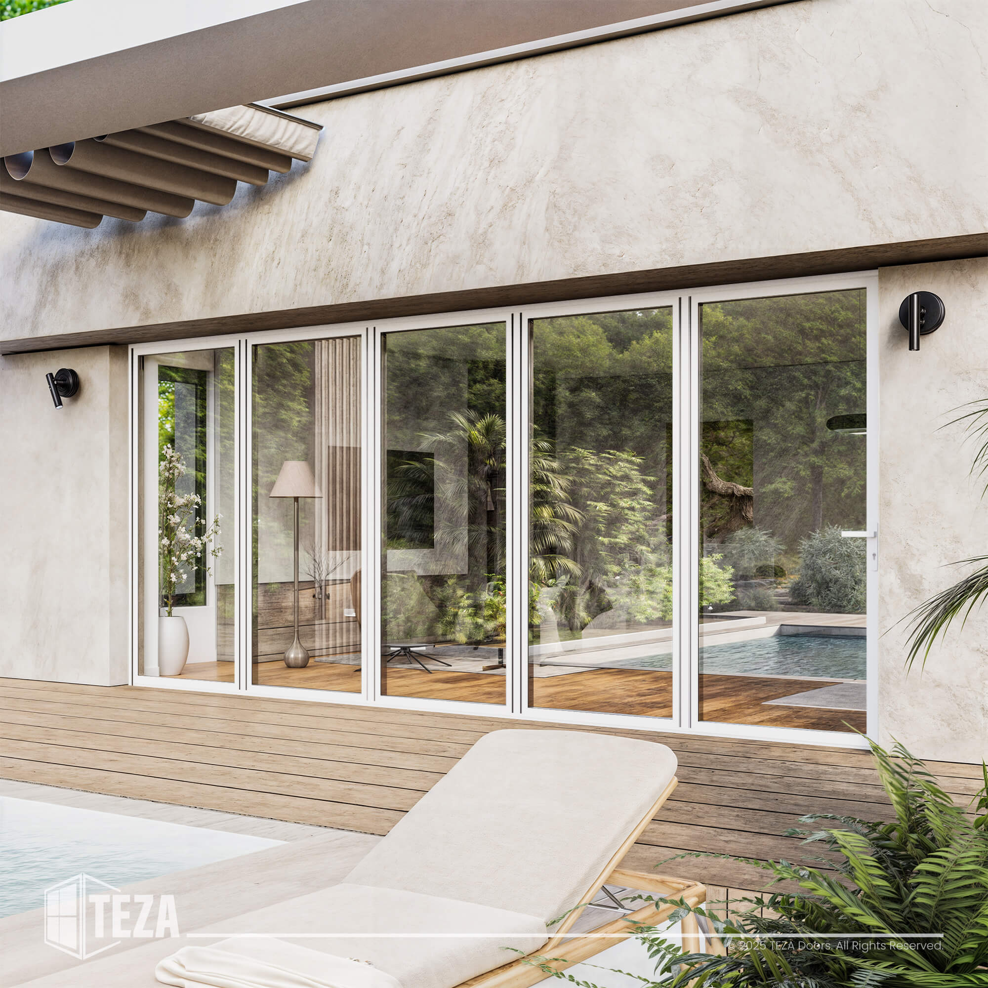 TEZA (Hurricane Rated) Aluminum Bi-Fold Door with PVB Laminate Glass - Image 27