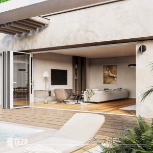 TEZA (Hurricane Rated) Aluminum Bi-Fold Door with PVB Laminate Glass - Image 29