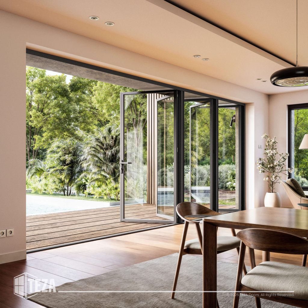 TEZA 85 Series Aluminum Bifold Door