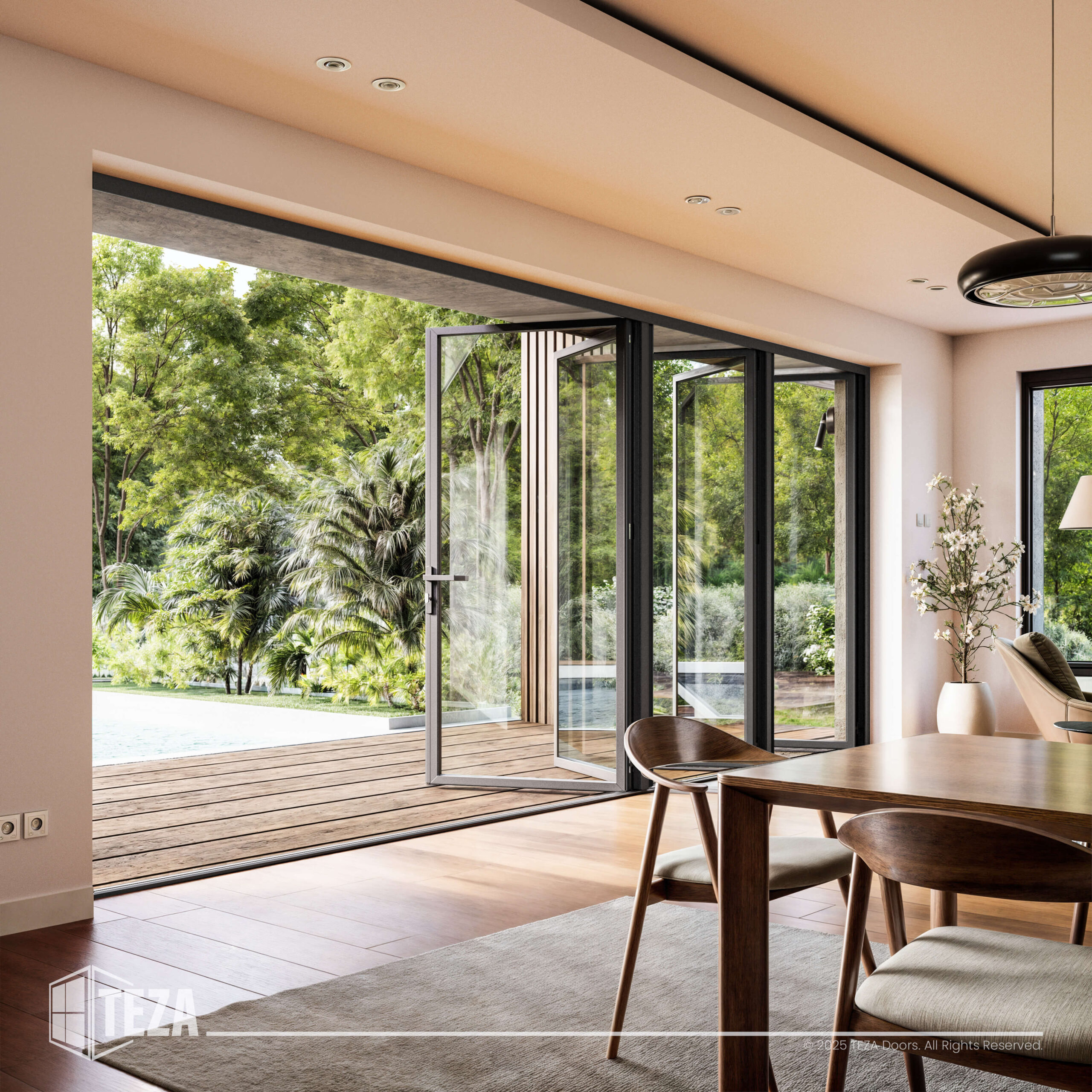 TEZA 85 Series Aluminum Bifold Door - Image 1