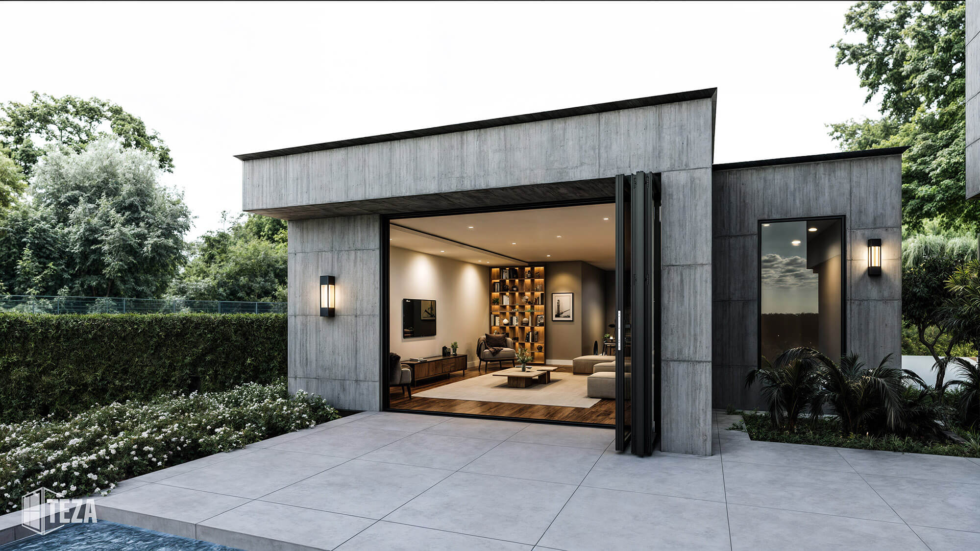 TEZA (Hurricane Rated) Aluminum Bi-Fold Door with PVB Laminate Glass - Image 24