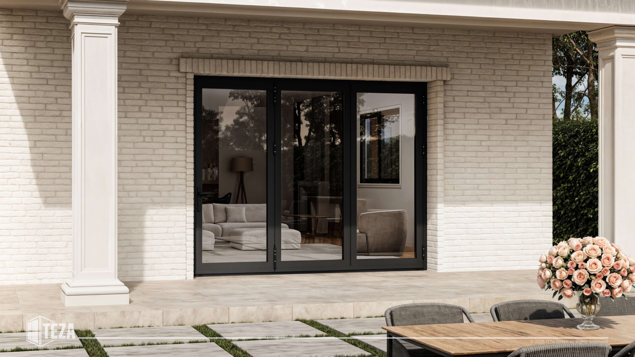 TEZA 95 Series Aluminum Bifold Door - Image 6