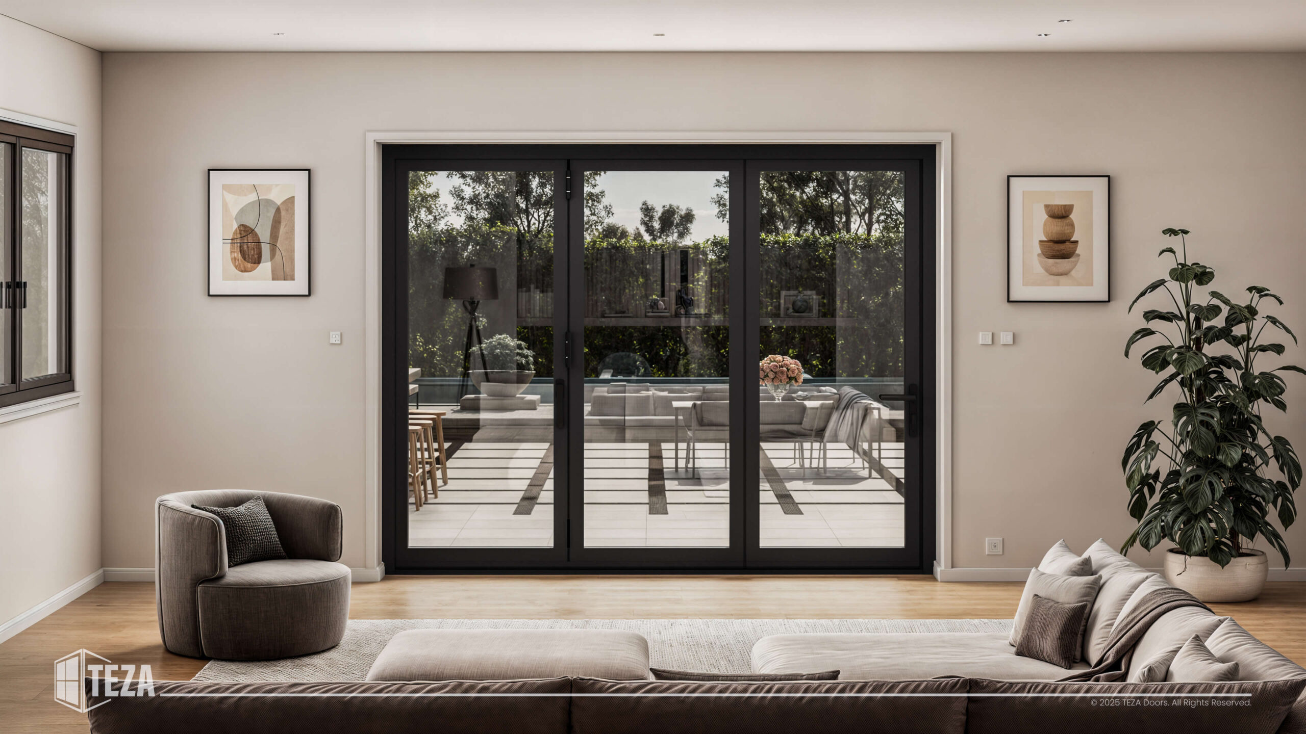 TEZA 95 Series Aluminum Bifold Door - Image 7