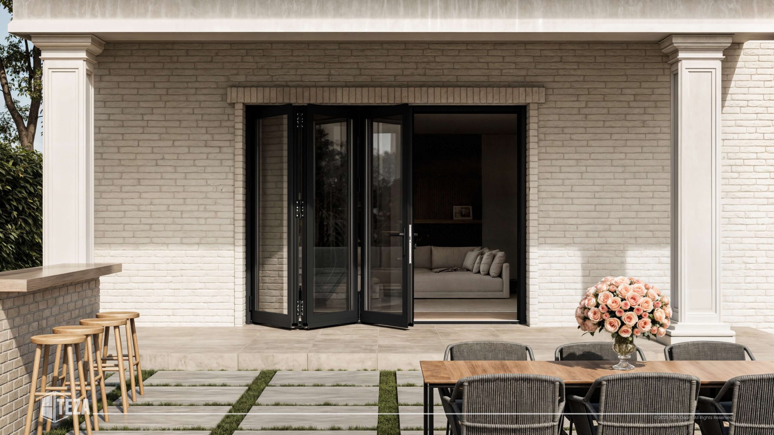 TEZA 95 Series Aluminum Bifold Door - Image 3