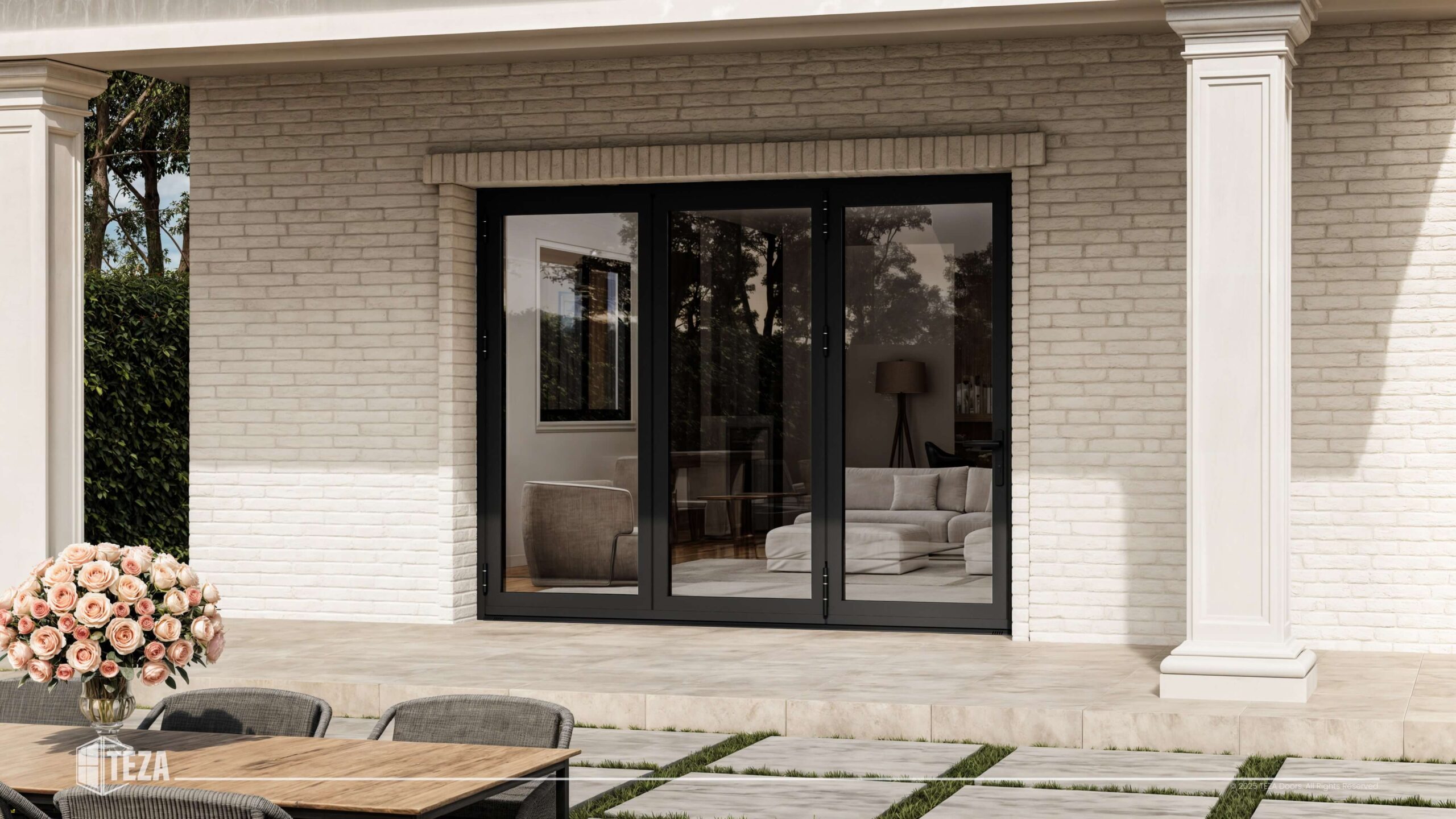TEZA 95 Series Aluminum Bifold Door - Image 4
