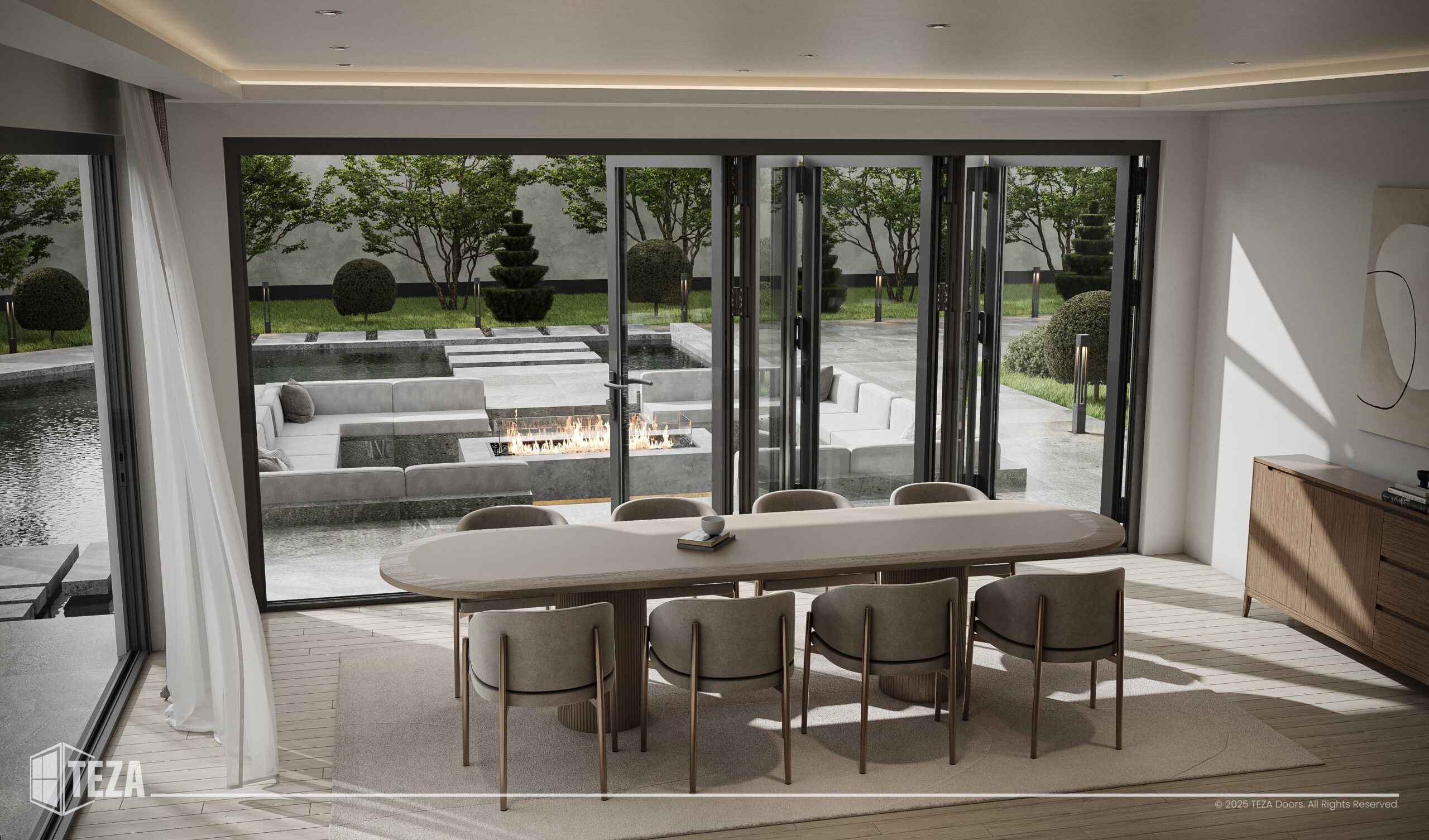 TEZA 95 Series Aluminum Bifold Door - Image 12