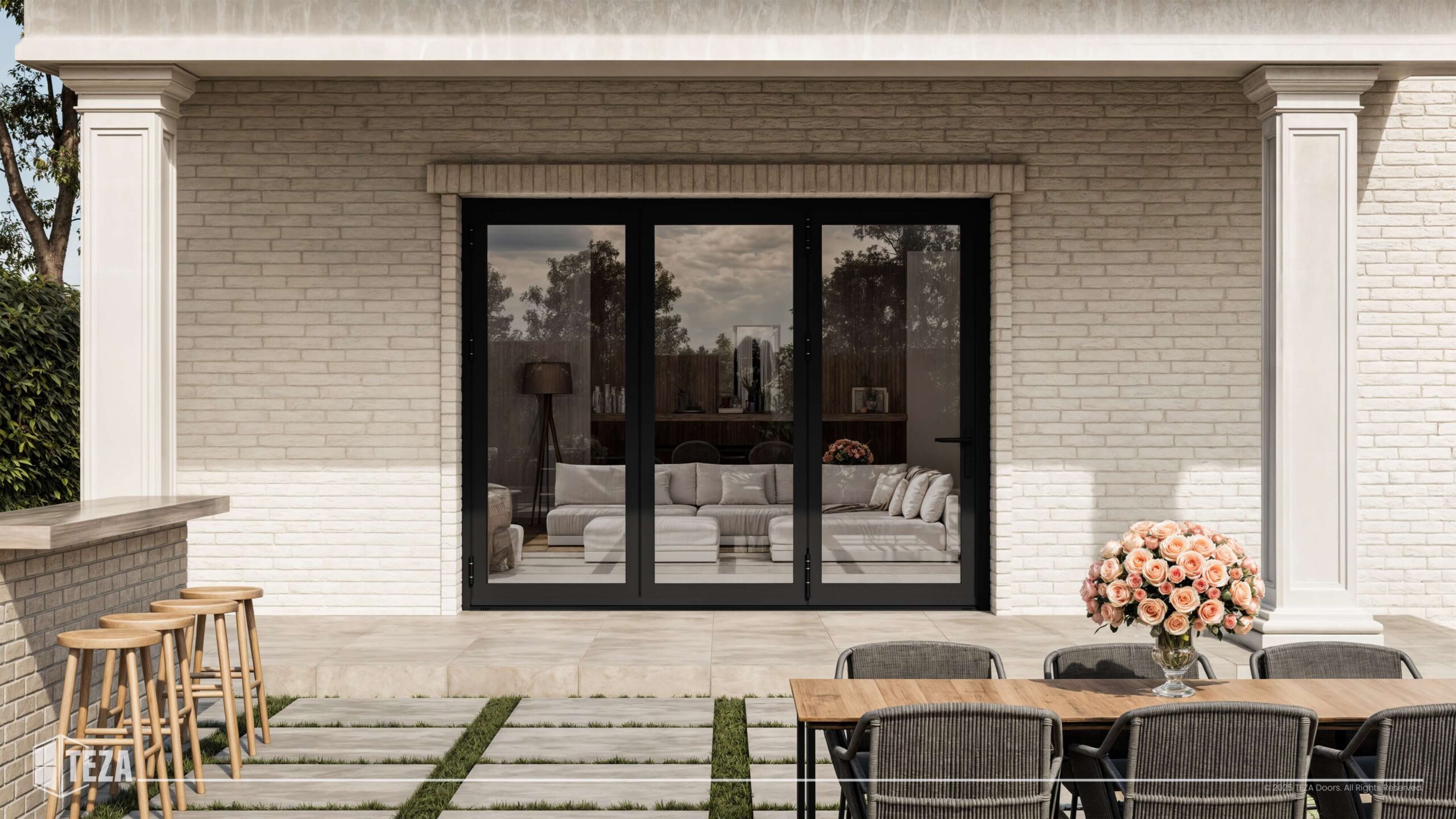 TEZA 95 Series Aluminum Bifold Door - Image 2
