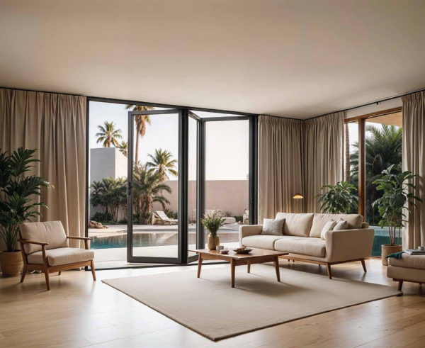 TEZA 90 Series Aluminum Bifold Door