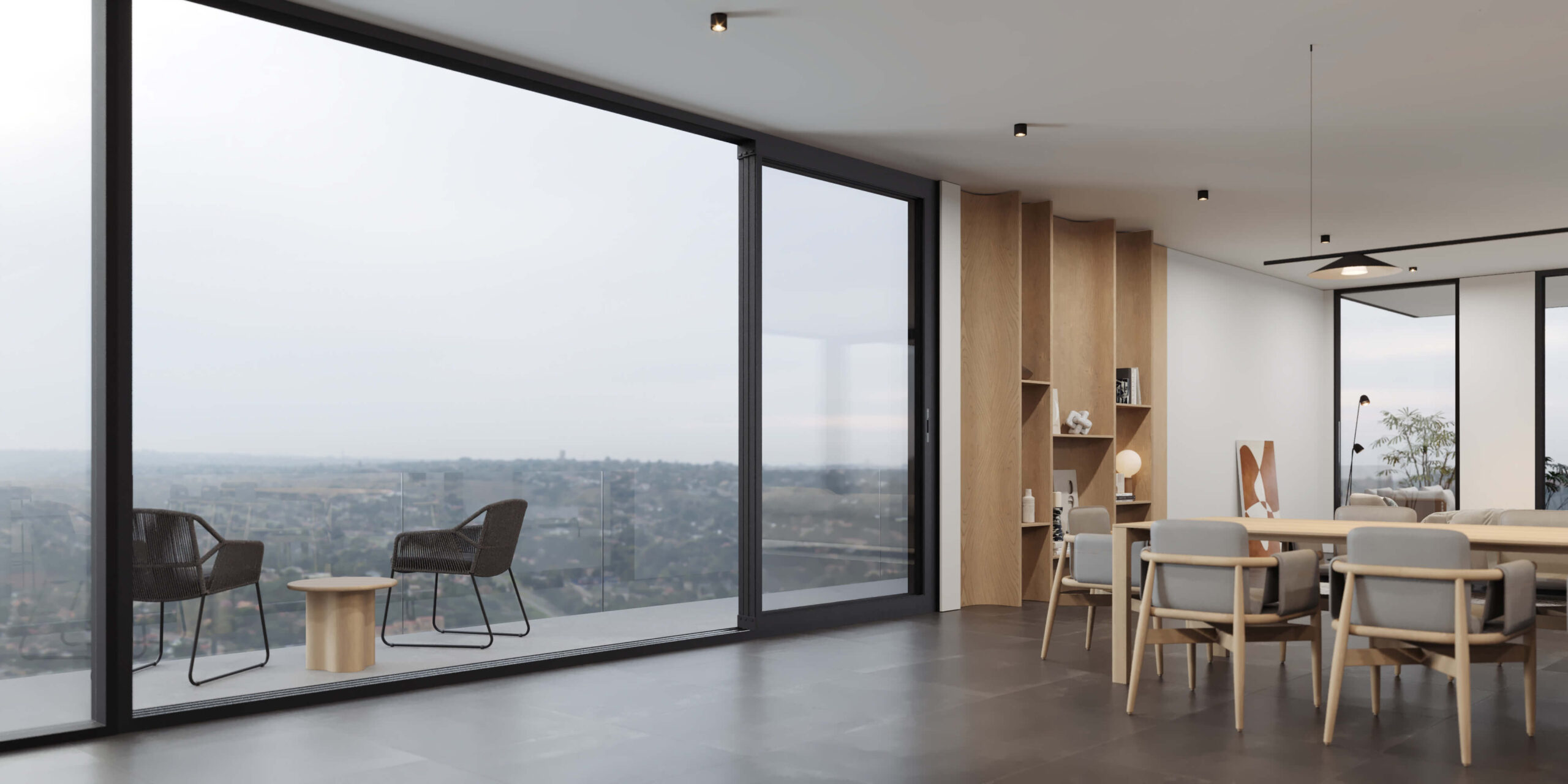TEZA (Hurricane Rated) Aluminum Sliding Patio Door with PVB Laminate Glass - Image 5