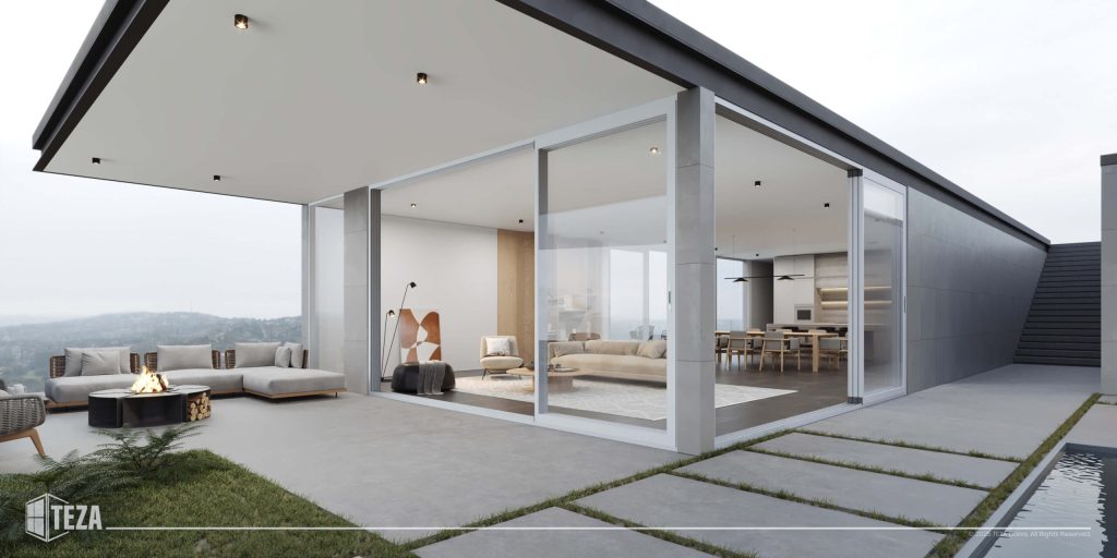 Teza 155 Series Aluminum Sliding Patio Door