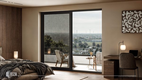 TEZA (Hurricane Rated) Aluminum Sliding Patio Door with PVB Laminate Glass