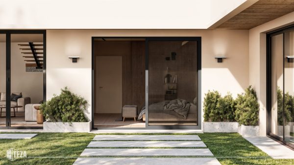 TEZA (Hurricane Rated) Aluminum Sliding Patio Door with PVB Laminate Glass