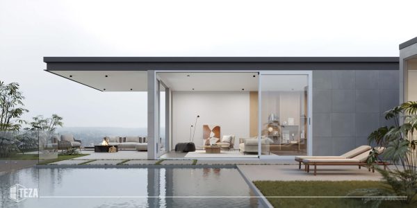 TEZA (Hurricane Rated) Aluminum Sliding Patio Door with PVB Laminate Glass