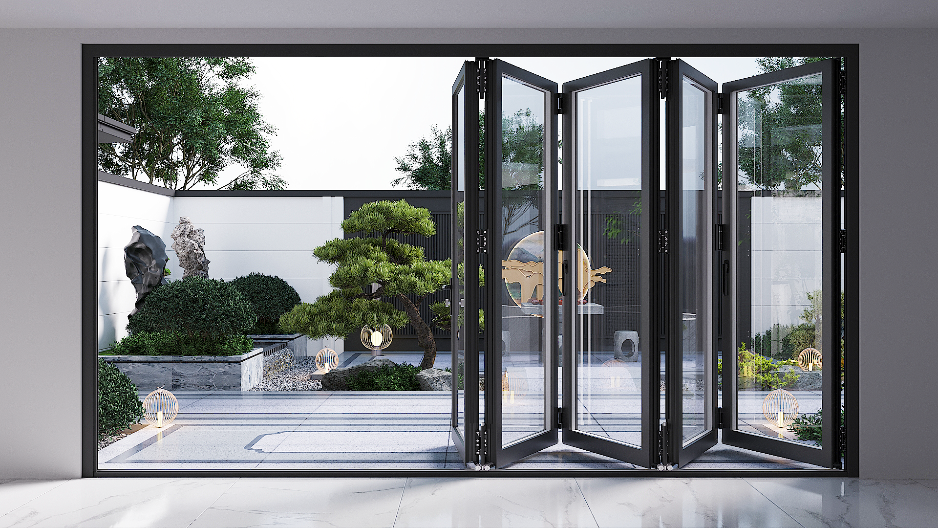 TEZA 95 Series Aluminum Bifold Door - Image 16