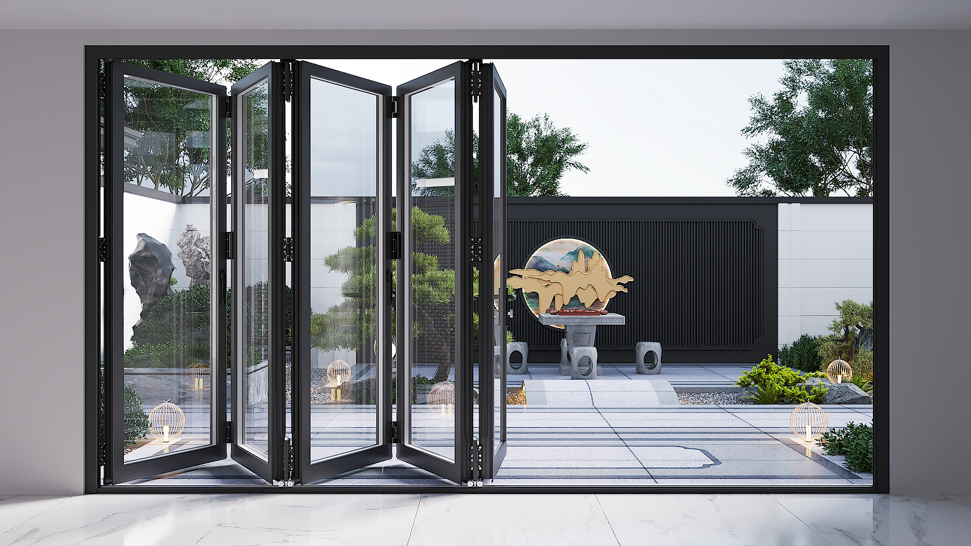 TEZA 95 Series Aluminum Bifold Door - Image 17