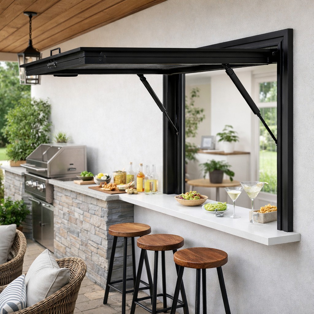 TEZA 65 Series Aluminum Hydraulic Window Without Bottom Frame - Image 1