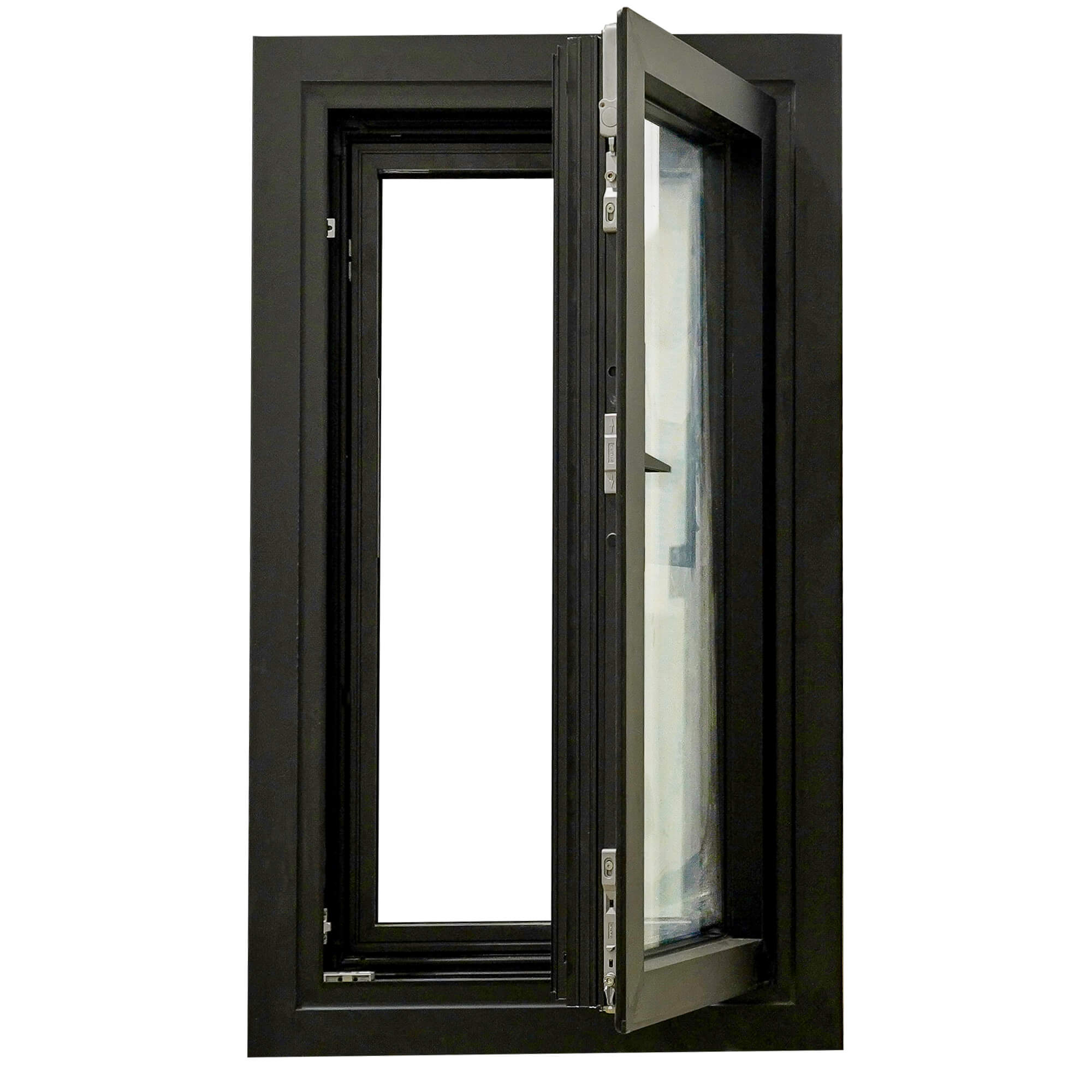 TEZA 87 Series (NFRC) Slim Aluminum In Swing Tilt & Turn Casement Window - Image 9