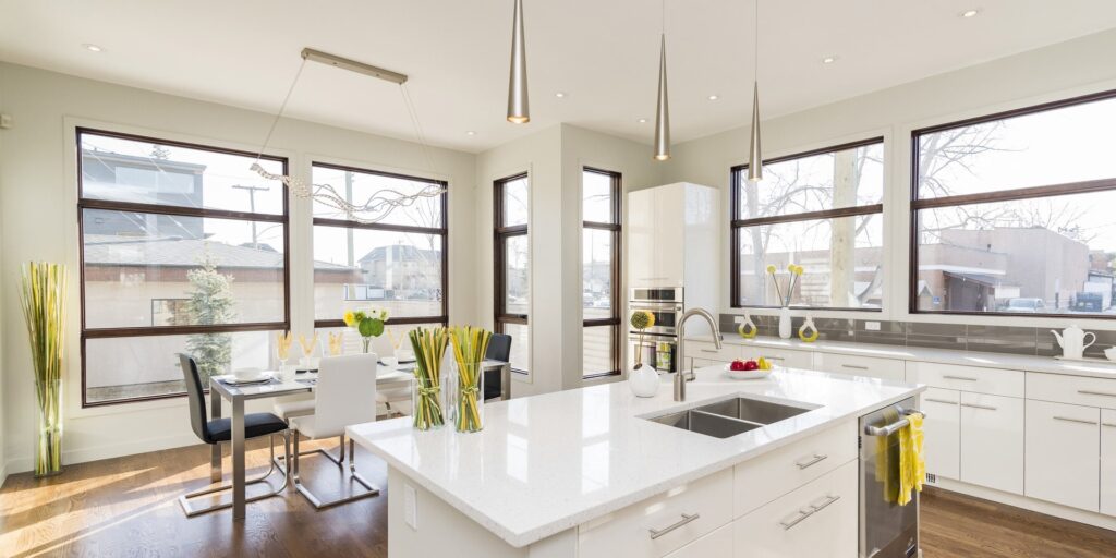 modern window for kitchen